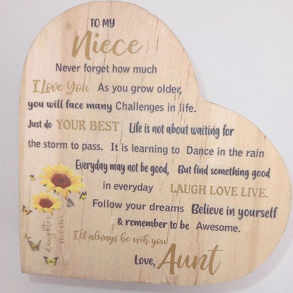 NIECE Tea light holder TO MY NIECE NEW - Picture 1 of 6